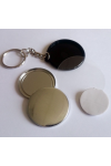 500 badges Porte-clés une Face Plastique - 25 mm