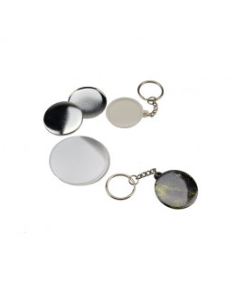 200 porte-clés 37mm fonds blancs