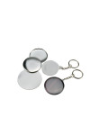 Pièces pour 200 porte-clés 34mm fonds blancs Pièces pour 200 porte-clés 34mm fonds blancs