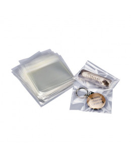 Lot de 100 sachets Polypro 65x85mm + rabat 25mm à fermeture adhésive